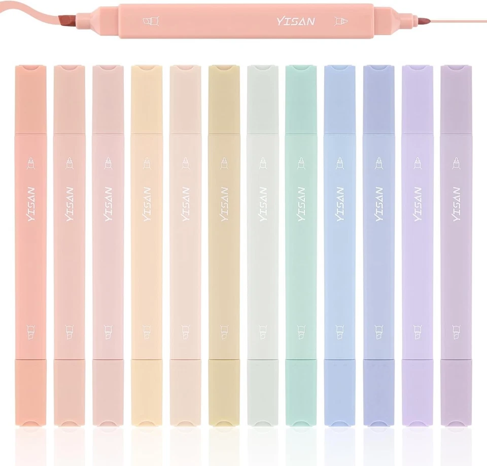 Aesthetic Textmarker, Pastell-Textmarker, Bibel Marker und Stifte,Doppelspitz... - Bild 2 von 4