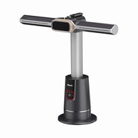 Shark TH200UK Bladeless Tower Fan, Digital Display, 2 Speed, Black/Grey