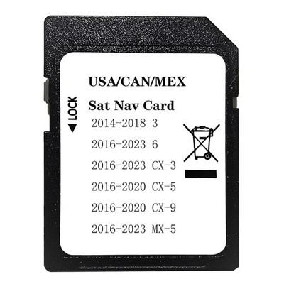 Upgraded Navigation SD Card with Latest Maps Version Compatible with 3 6 CX-3 CX