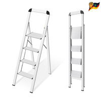 Kingrack Alu Trittleiter 4 Stufen Klappbar Mit Handlauf