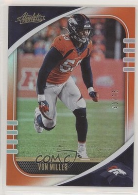 2020 Panini Absolute Spectrum Orange 40/75 Von Miller #46 0q1p