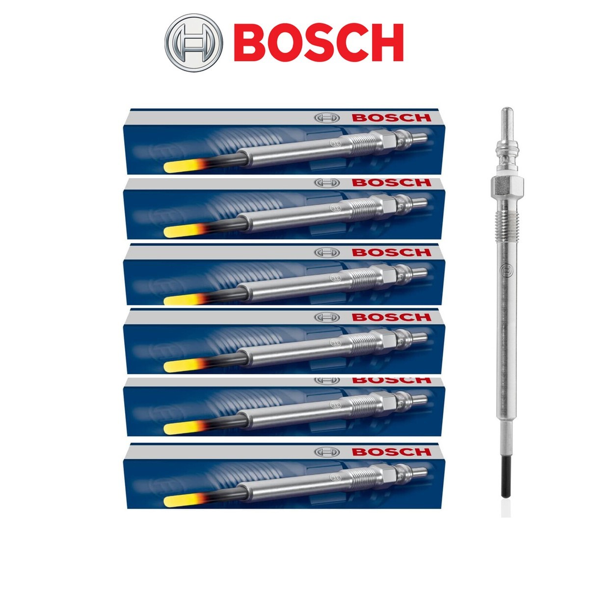 6x BOSCH glow plugs BMW 1 2 3 4 5 6 7 X1 X3 X4 X5 X6 3.0d 35d 40d 50d N57 B57