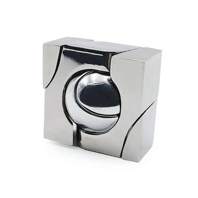 3D Metal Brain Teaser Puzzle Unlock IQ Toy for Adults Kids Stress Relief Game