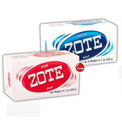 Zote Laundry Bar Soap 14.1oz/40g White Pink Options Clothes Washing Fresh Soap