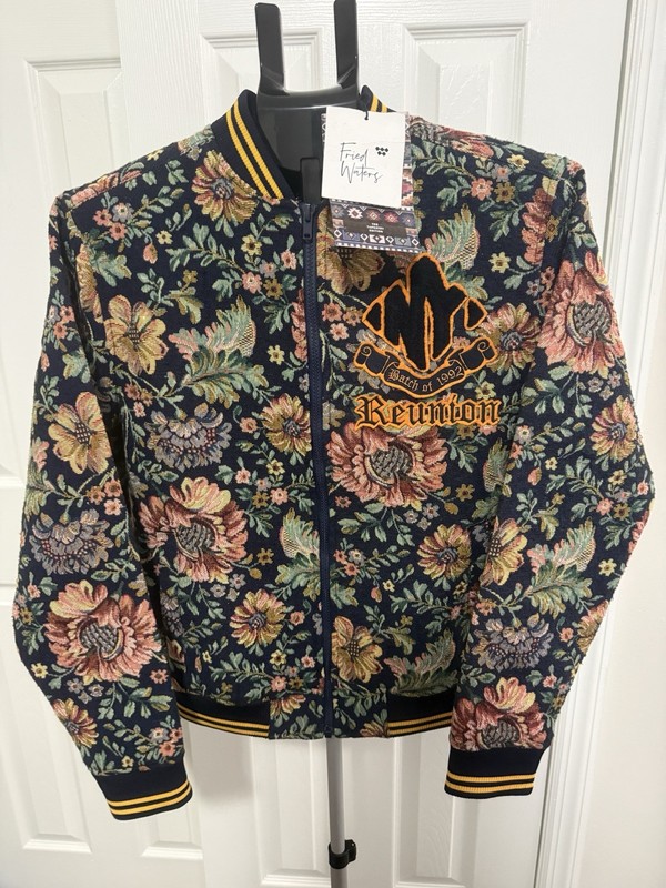 Fried Waters Textured Floral Bomber Tapestry Edition,  S Jacket NWT