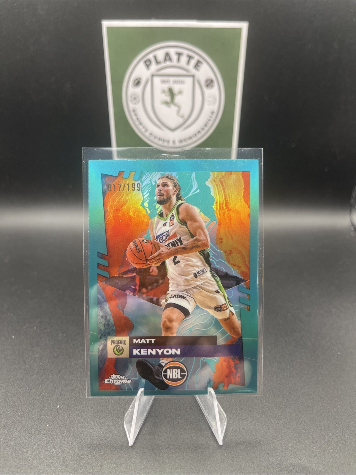 2025 Topps Chrome NBL | Matt Kenyon #77 | Aqua Refractor /199 | SE Melbourne
