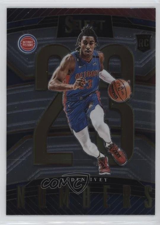 2022-23 Panini Select Select Numbers Jaden Ivey #22 Rookie RC 1u6