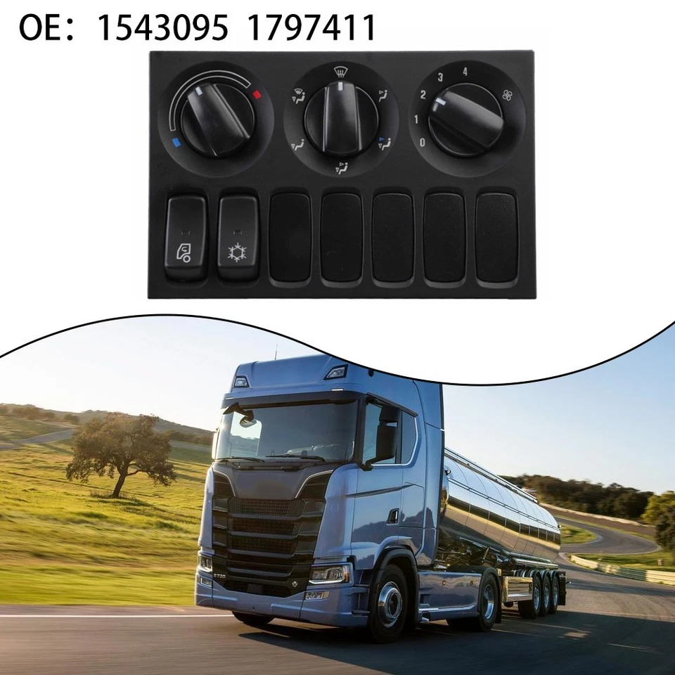 Aerodynamic Design AC Temperature Control Panel Compatible with For Scania - Image 2 of 4