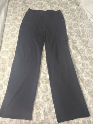 KÜHL Mova Straight Leg Pants Black Hiking Cargo Stretch Pull On Womens 6 Reg