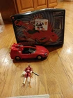 Vtg Power Rangers Turbo Deluxe Lightning Cruiser Car & Red Ranger Near Complete