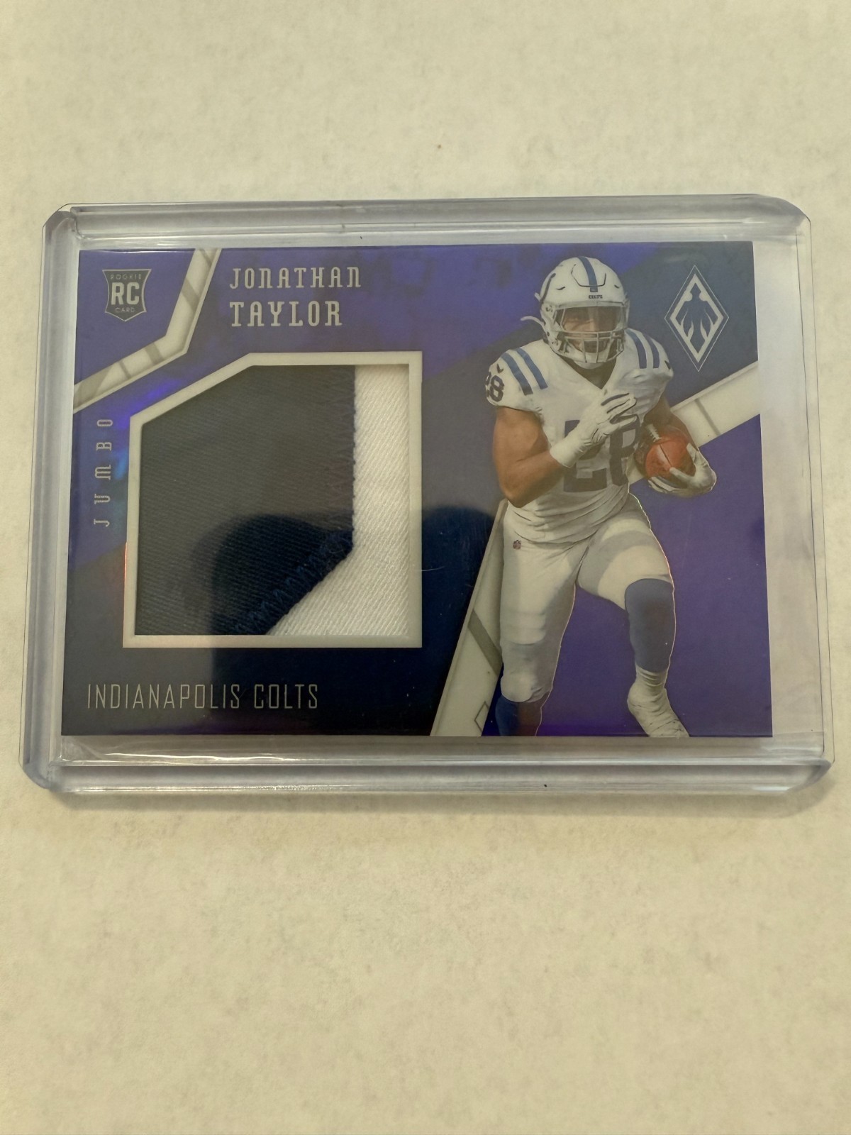 Jonathan Taylor Panini Phoenix Rookie Memorabilia #18 Purple