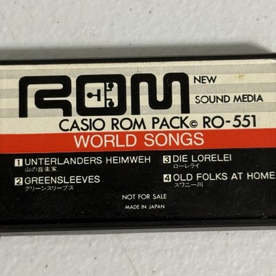 Casio ROM Pack RO-551 World Songs for Casio ROM Pack Keyboards | eBay