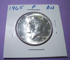 1965-P Kennedy Half Dollar 40% Silver BU Collectible US Coin