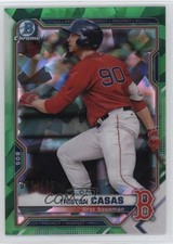 2021 Bowman Sapphire Edition Chrome Prospects Green Refractor Triston Casas go9
