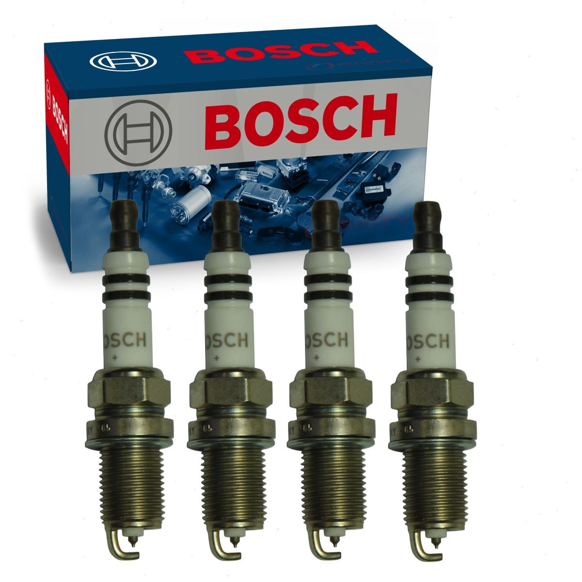 4 pc Bosch Double Platinum Spark Plugs for 1998-1999 Subaru Impreza 2.5L H4 hu