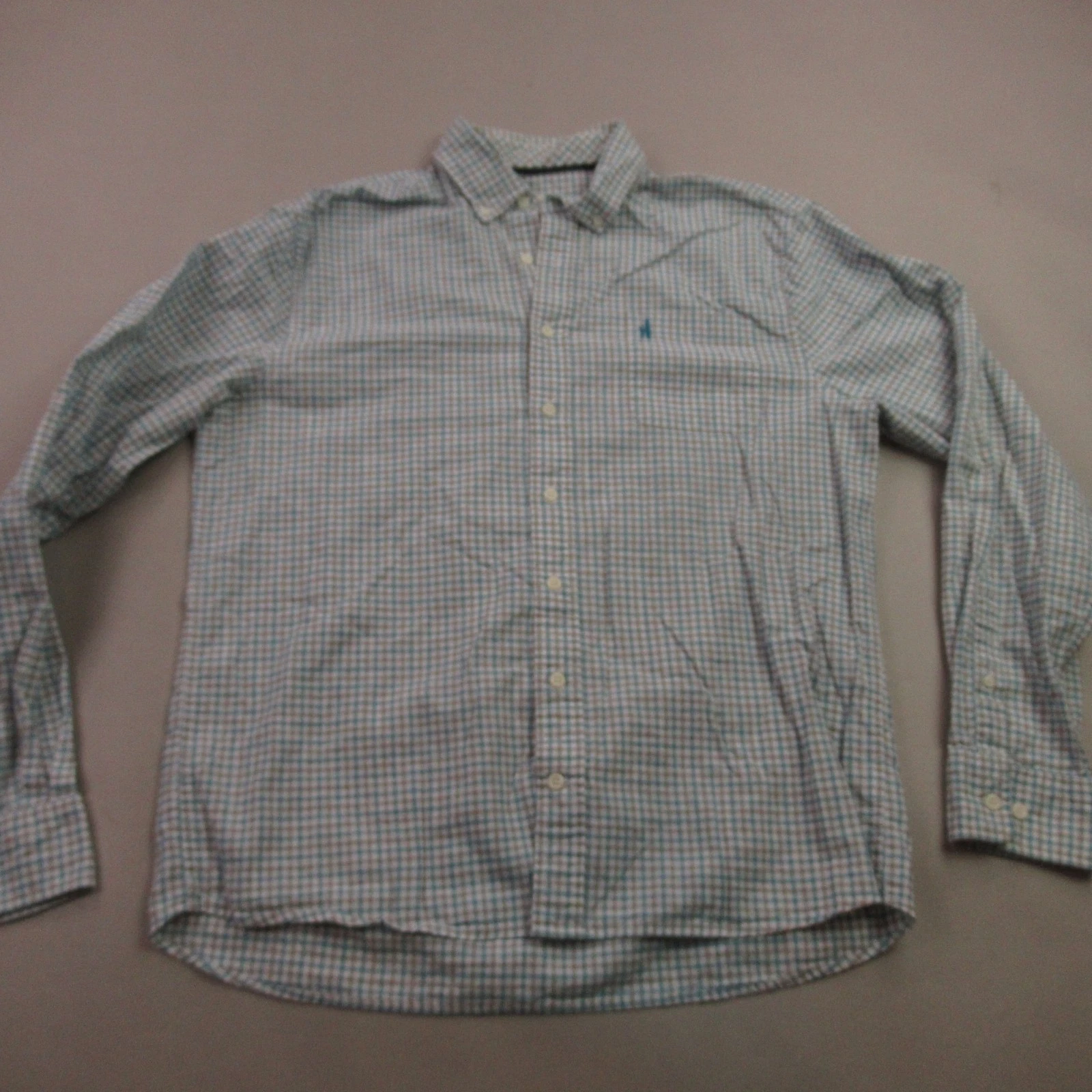 Johnnie-O Shirt Mens Large Long Sleeve Button Front Checks Casual Outdoors