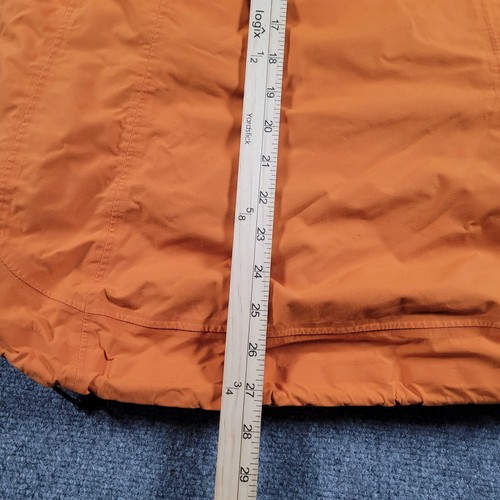 Mountain Hardwear Jacket Womens Medium Orange White Hooded Fleece Lined Ski Snow - Picture 3 of 7