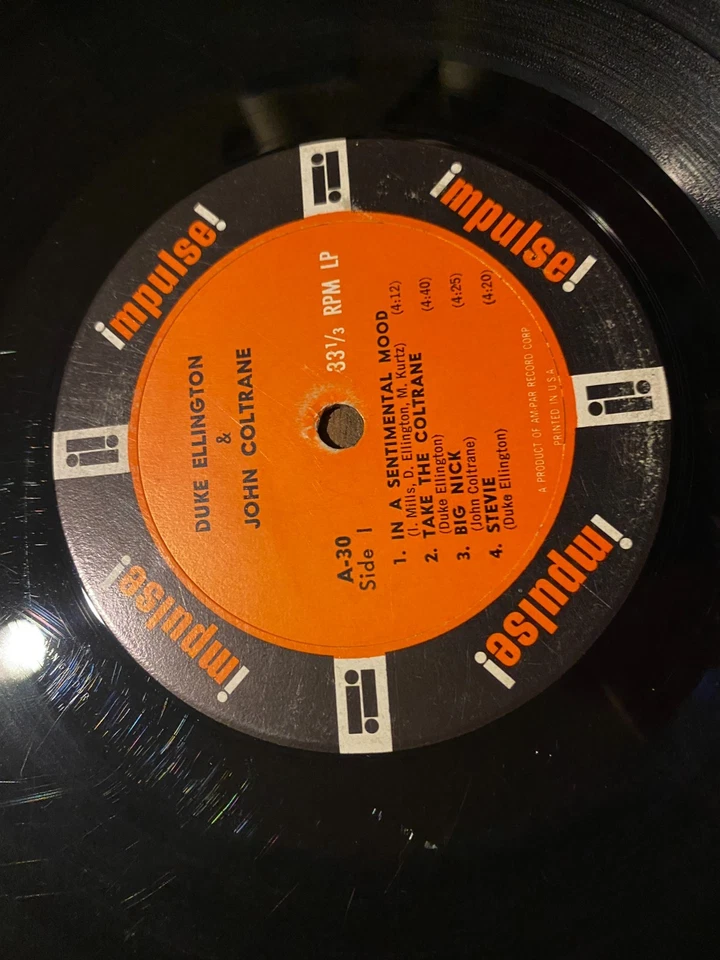 Duke Ellington & John Coltrane – S/T LP [Impulse! A-30 Mono] VG/VG+ Jazz - Image 4 of 4