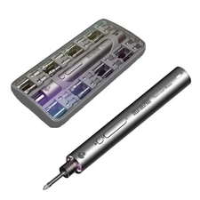 Electric screwdriver set, magnetic precision bits cordless lithium charge LED...