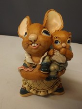 Vintage Pendelphin Mother & Child Bunny Large Immaculate Condition Super Cute