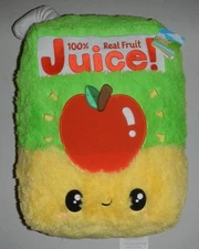 NWT Squishable Comfort Food 17" Tall Large Apple Juice Box Plush Stuffed Pillow