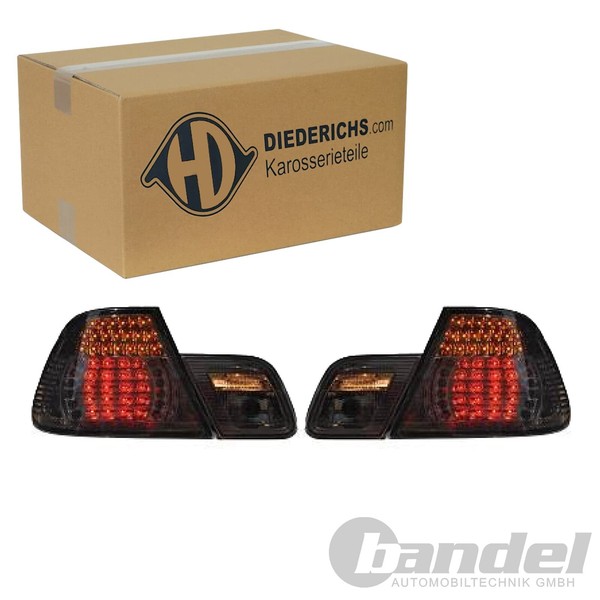 Diederichs Tuning LED RÜCkleuchten Klarglas Schwarz Passend FüR BMW 3 | 1214996-image