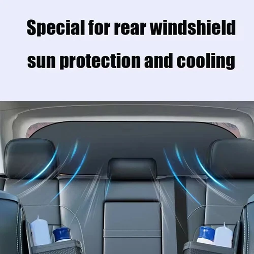 Car Rear Window Screen Sunshade Cover Sun Shade UV Protection Car Accessories - Foto 10 di 12