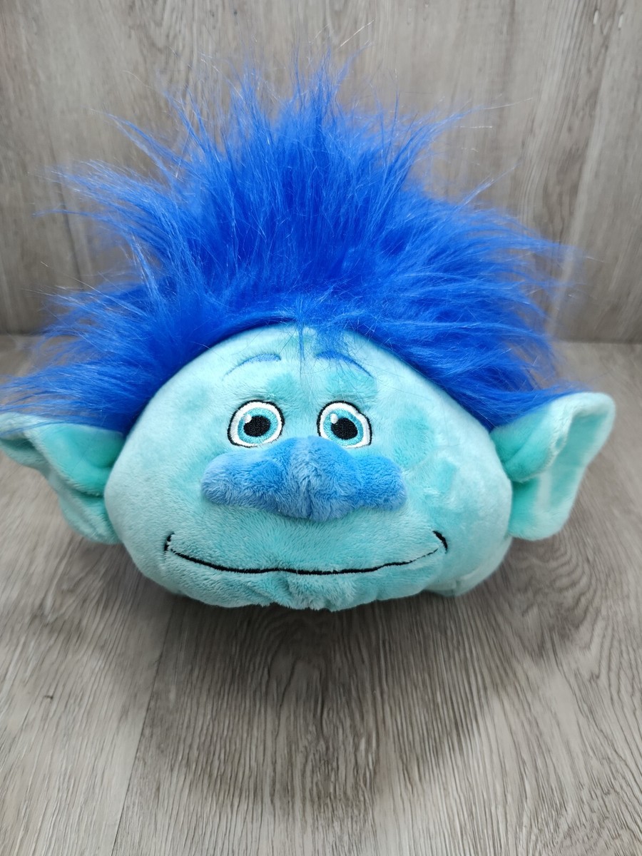 Pillow Pet Trolls blue Plush toy bedtime pal medium size clean no holes!