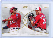 2021 Topps Dynamic Duals Juan Soto & Steven Strasburg Nationals Base Card #7