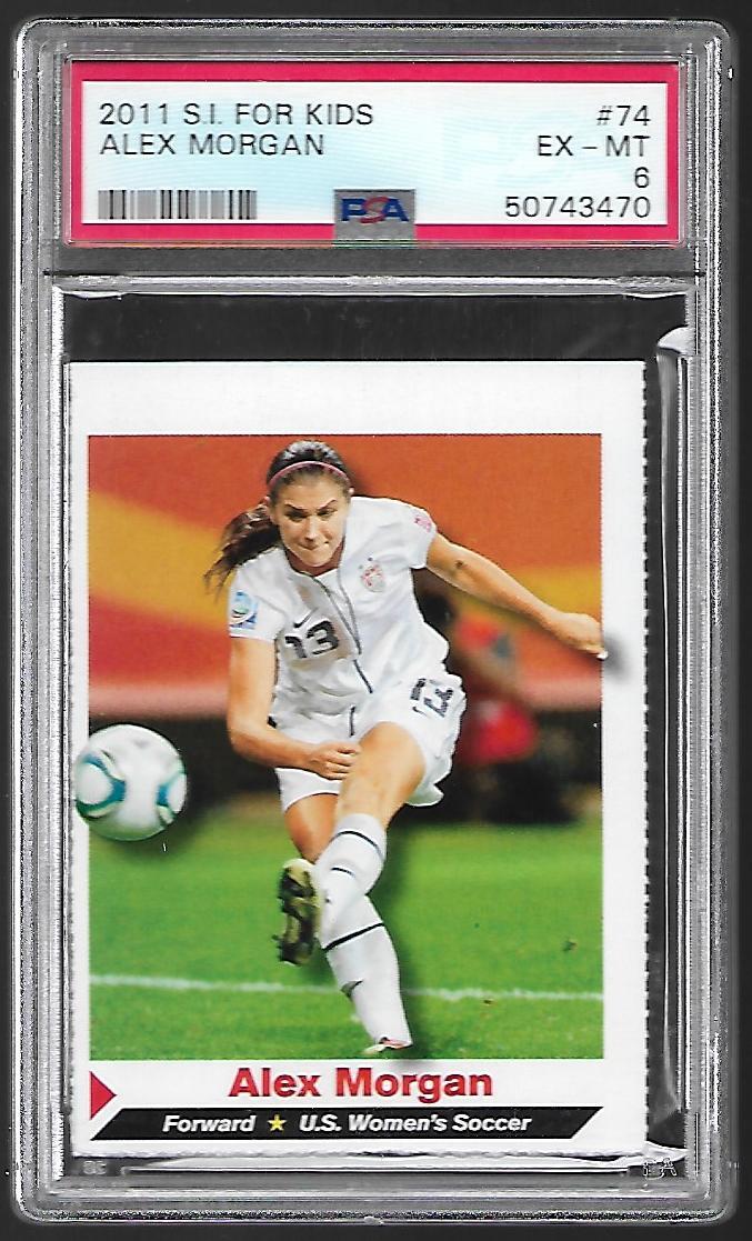 PSA 2011 SI Kids ALEX MORGAN Rookie Card, Girls/Women Soccer World Cup #74