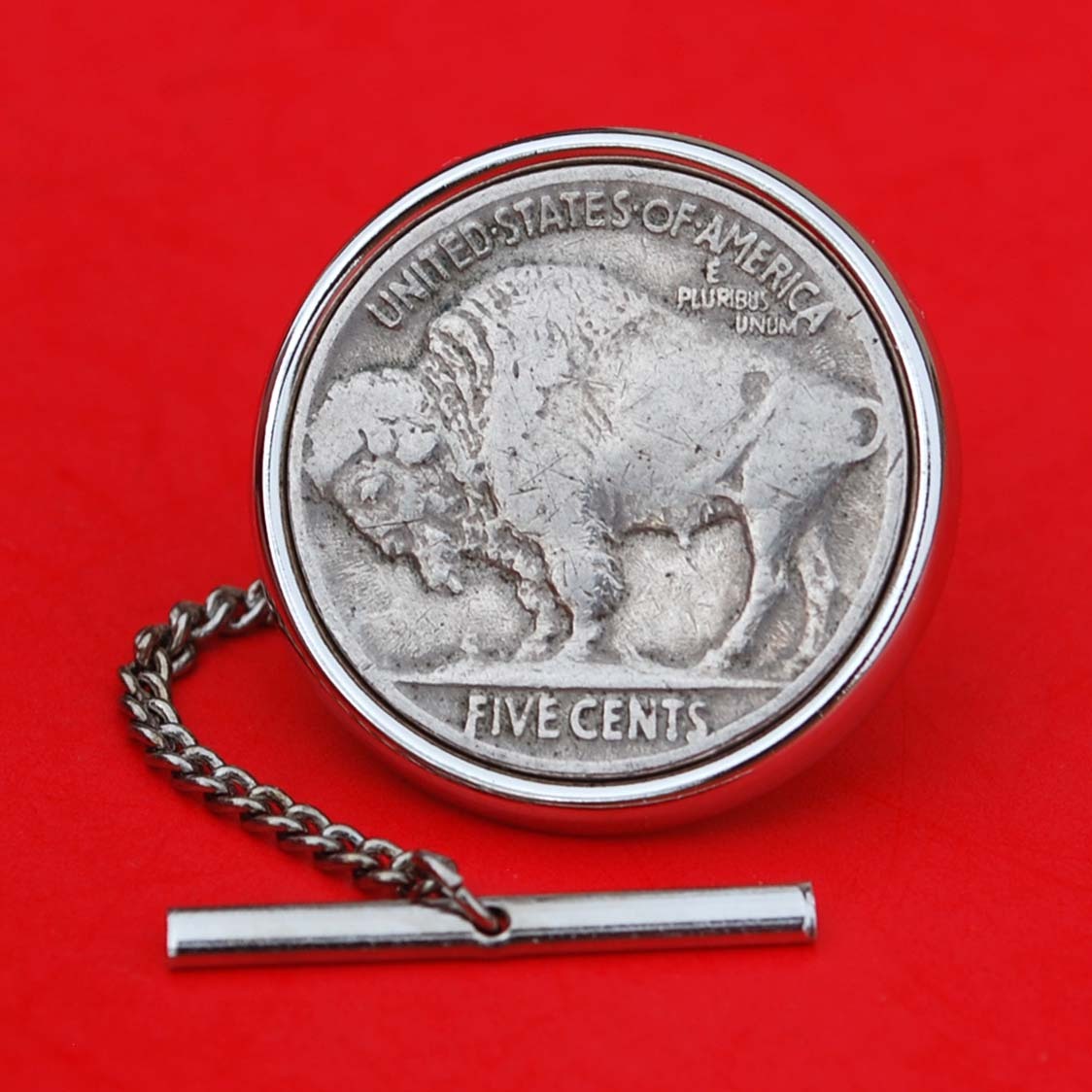 buffalo nickel tie tack