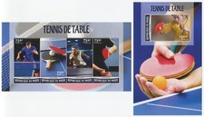 STH848 Niger 2016 MNH 2 Sheets - Sport TABLE TENNIS