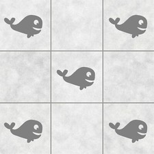 Whale Tile Stickers Decals | Bathroom Toilet Kitchen