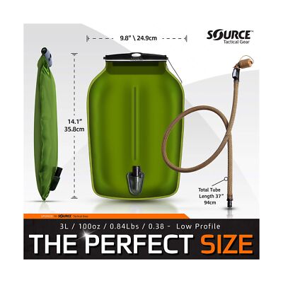 Source Tactical Gear 3L Widepac Low Profile Hydration Reservoir