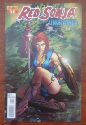 Red Sonja Unchained 1 main cover von Mel Rubi Dynamite Conan 