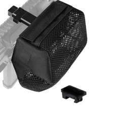 Tactical Nylon Cartridge Casing Shell Catcher Net with Picatinny Rail Mount