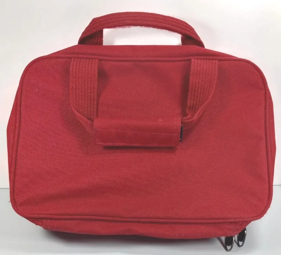 Ricardo of Beverly Hills Travel Toiletries Hanging Bag Red Renegades - Image 3 of 4