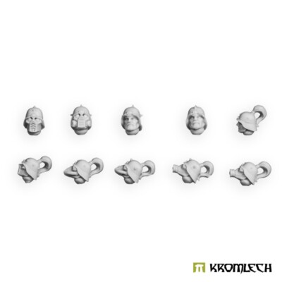 Atoma Legion Guard Heads (10) Kromlech Resin KRCB380