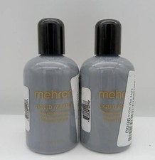 2-Pack Mehron Makeup Liquid Face  Body Paint Monster Grey 4.5oz Each BB 