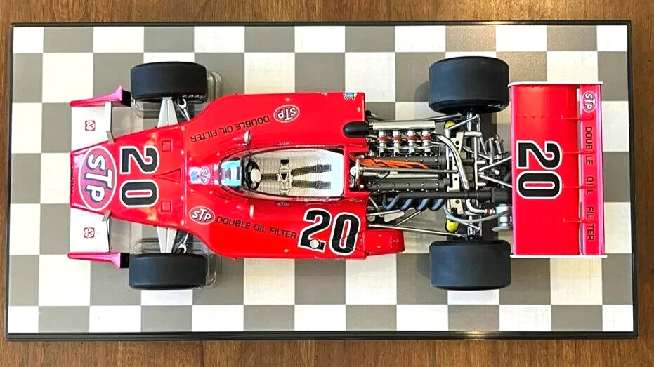 1973 STP AAR Eagle #20 Indy 500 Race winner Gordon Johncock 1:18 Carousel 1 wbox - Image 2 of 4