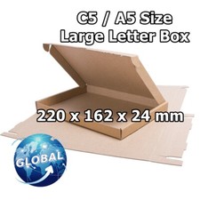 Brown Strong Cardboard Large Letter PIP C5 / A5 Size Roya Mail Postal Box 