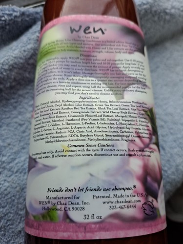 WEN SPRING HONEY LILAC Cleansing Conditioner 32 FULL OUNCES NEW FACTORY SEALED - Picture 2 of 12