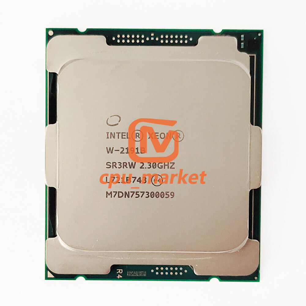 Intel Xeon W-2191B QS QNH8 2.3 GHz 18 Cores LGA2066 CPU Intel Xeon W-2191B QS QNH8 2.3 GHz 18 Cores LGA2066 CPU