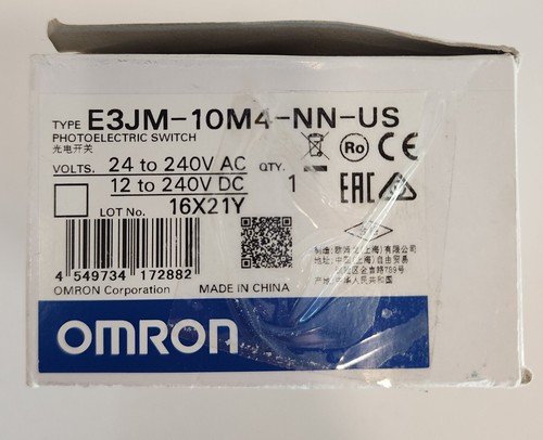 OMRON E3JM-10M4-NN-US PHOTOELECTRIC SWITCH 16X21Y - Picture 5 of 5