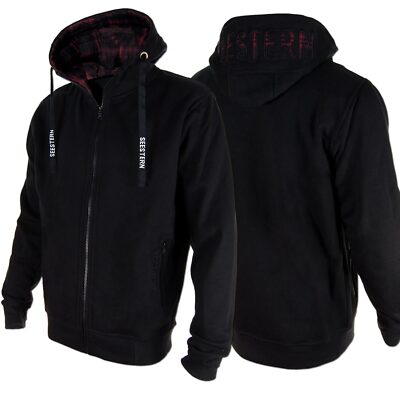 SEESTERN Herren Kapuzen Sweat Shirt Jacke Pullover Zip Hoody