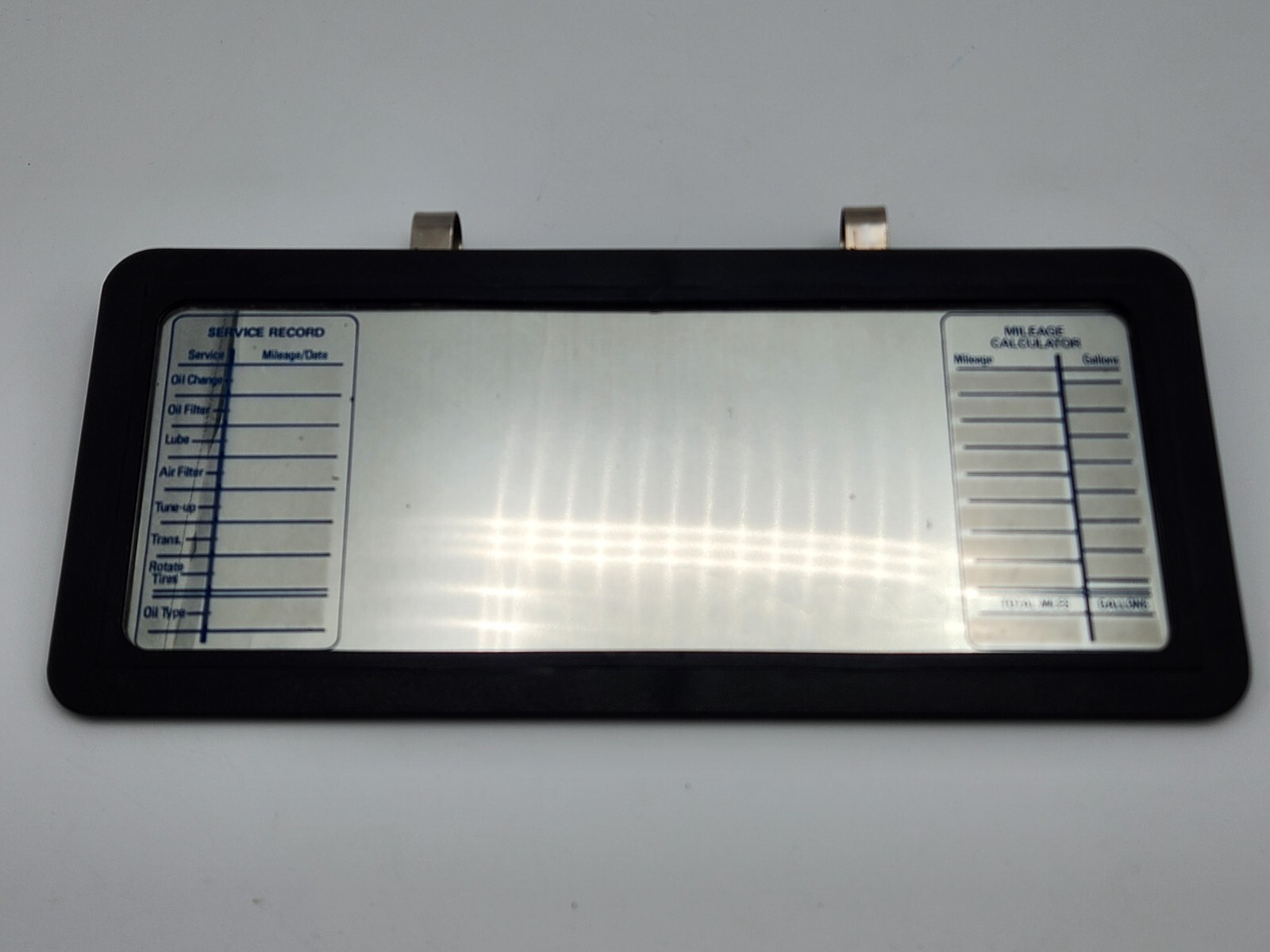 Vintage Car Service Record & Mileage Calculator Sun Visor Clip-On-image