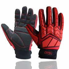 NEW Anti Vibration Gloves SBR Padding TPR Protector Impact Gloves Men Mechanic