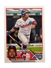Excellent: 2023 topps Jose Ramirez Cleveland Guardians Trading Card