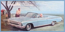 1962 Chevrolet Impala Convertible New STEEL Sign 8 x 16" Made in USA