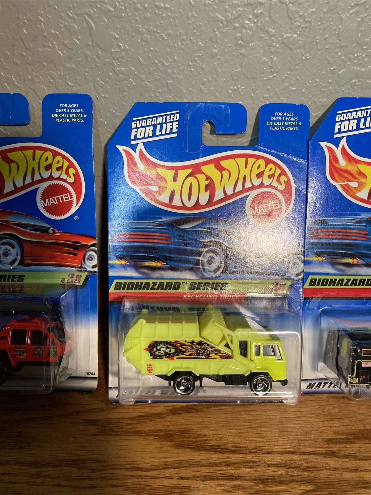Biohazard Car Rims Hot Wheels 1997 BIOHAZARD Series Lot of 4 Die Cast Car #717 718 719 720 ...